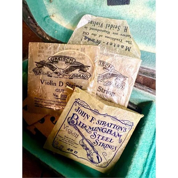 VINTAGE German Antonius Stradivarius Cremonensis, Faciebat Anno 3/4 size violin - Picture 10 of 16